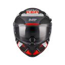 MT Full Face Helmet Barker SV B5 Black/Red/White