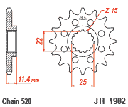 JT Sprocket Front JTF1902 16T
