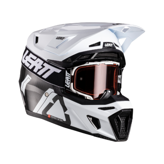 Leatt Moto 9.5 V26 MX Helmet Kit Carbon/White