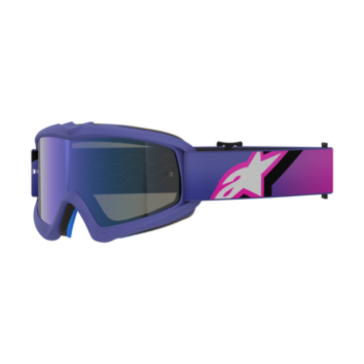 Alpinestars Youth Vision Corp Goggles Purple/Pink Mirror Blue