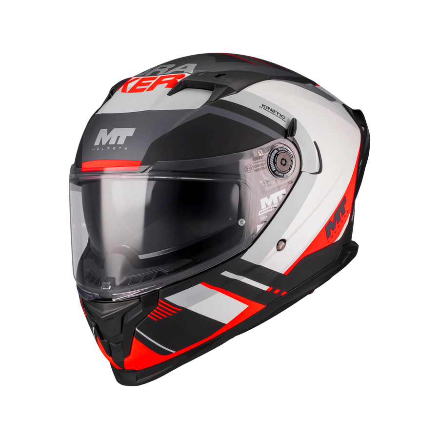 MT Full Face Helmet Braker SV Inception B5 Black/Red/White