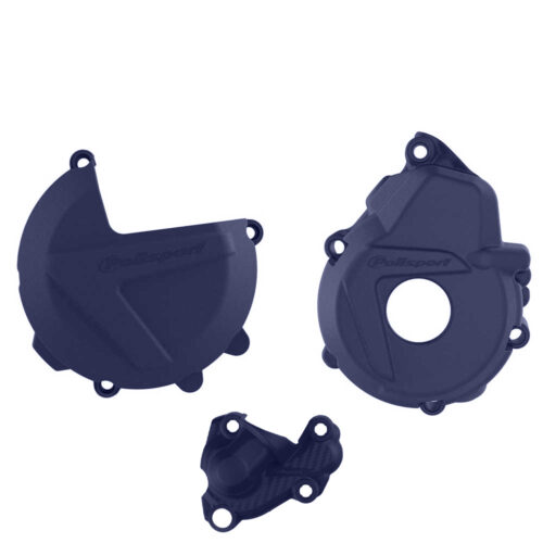Polisport Clutch & Ignition Cover Protector Kit KTM | Husqvarna 250F|350F '19-21 HQ Blue