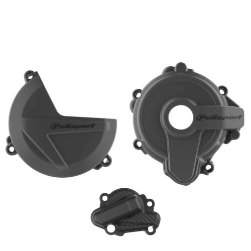 Polisport Clutch & Ignition Cover Protector Kit Sherco SE 250|300 '14-21 Black