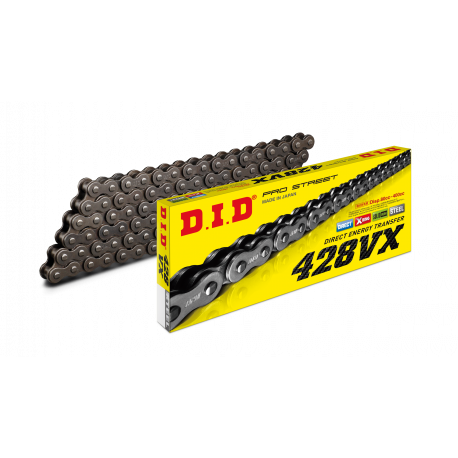 [DID-428VX140FB] DID Chain 428 140L VX X-Ring Clip Type FB Natural