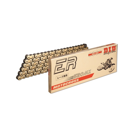 [DID-520MX120GBRB] DID Chain 520 120L MX Clip Type FB Gold/Black