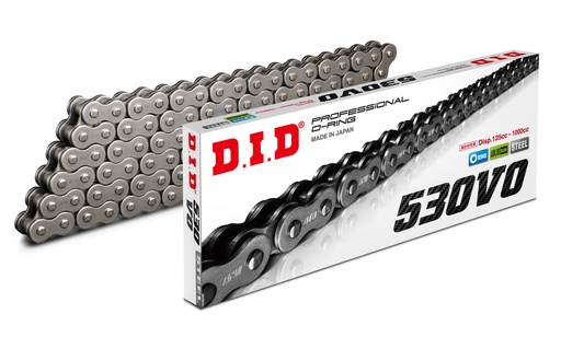 [DID-530VO120ZB] DID Chain 530 120L VO O-Ring Rivet Type ZB Natural