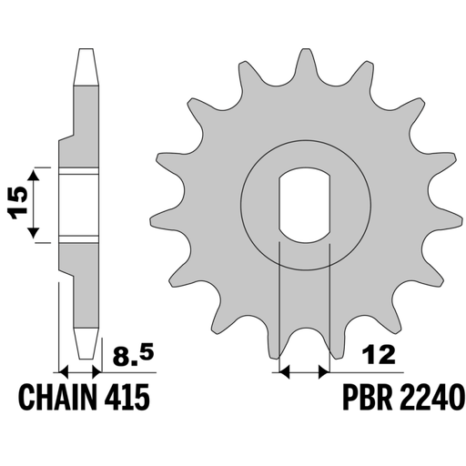 [PBR-2240-11] KTM SX50 Front Sprocket 11T