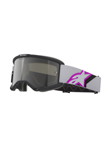 [ALP-AS5101825/9285] Alpinestars Vision 5 Corp Goggles Light Grey/Purple Mirror Silver
