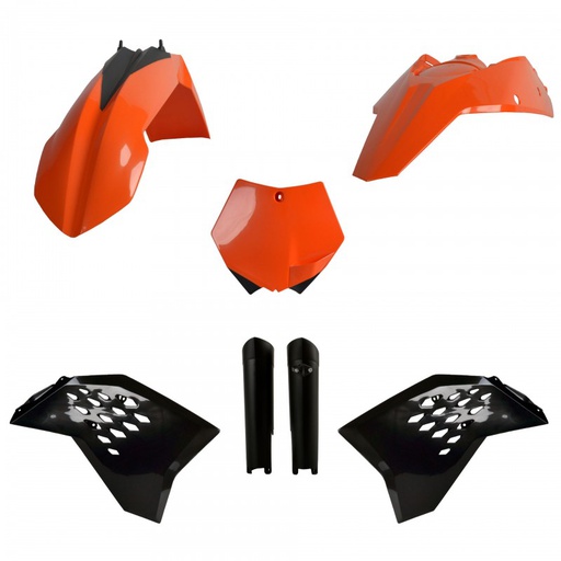 [POL-91562] Polisport Plastic Kit KTM SX/SX-F|XC/XC-F '08-10 OEM Orange/White