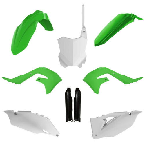 [POL-91495] Polisport Plastic Kit KX250F '21-24|KX450F '19-23 OEM Green/White