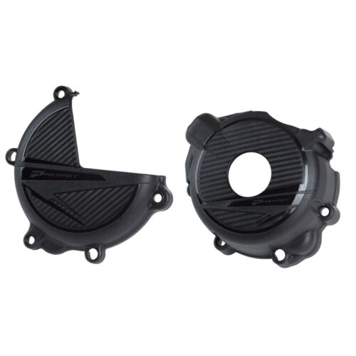 [POL-91319] Polisport Engine Cover Protection Kit Suzuki DR-Z400 '00-25 Black