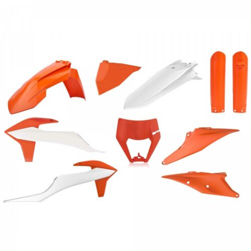 [POL-91325] Polisport Plastic Kit KTM EXC/EXC-F '20-23 OEM Orange/White