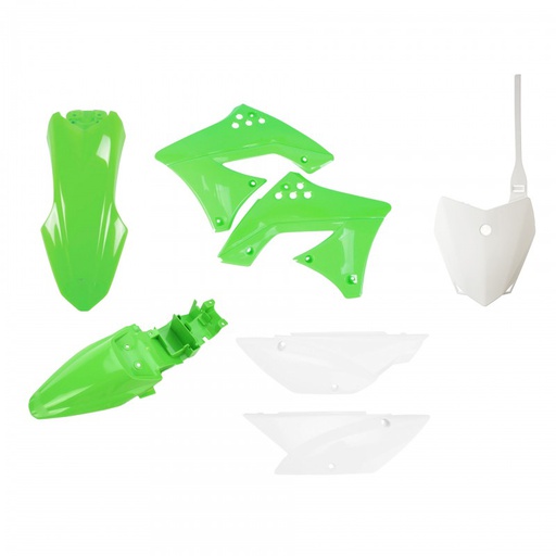 [POL-91334] Polisport Plastic Kit Kawasaki KLX100 '10-24 OEM Green