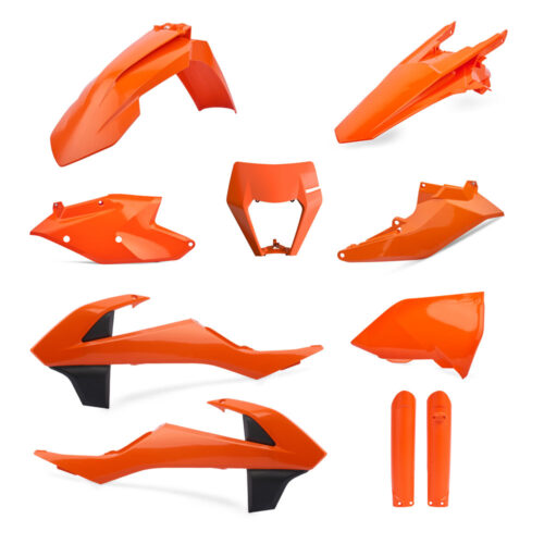 [POL-91584] Polisport Plastic Kit KTM EXC|XCW '17-19 Orange/ Black