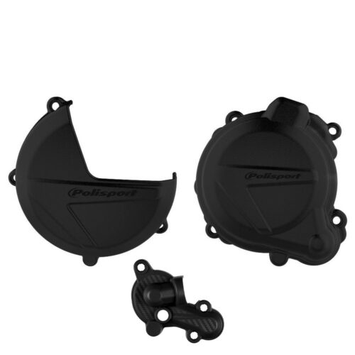[POL-90998] Polisport Clutch & Ignition Cover Protector Kit Beta RR '16-17 Black