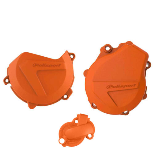[POL-90992] Polisport Clutch & Ignition Cover Protector Kit KTM | Husqvarna 450|501 '17-21 Orange
