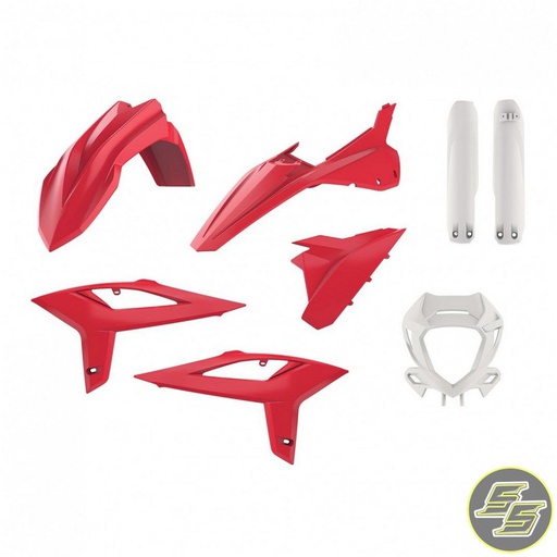 [POL-91024] Polisport Plastic Kit Beta RR '20-22 OEM Red/White