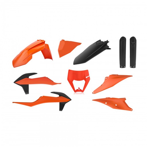 [POL-91015] Polisport Plastic Kit KTM EXC|XCW '21-23 OEM Orange
