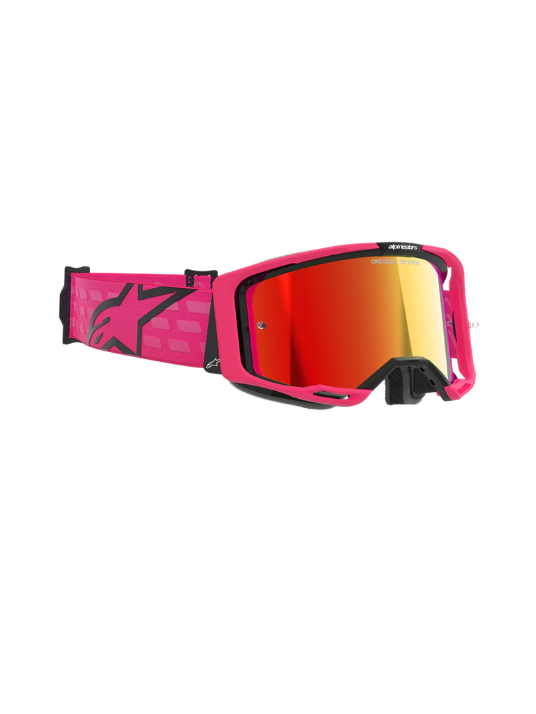Alpinestars Vision 8 Corp MX Goggles Pink Mirror Red