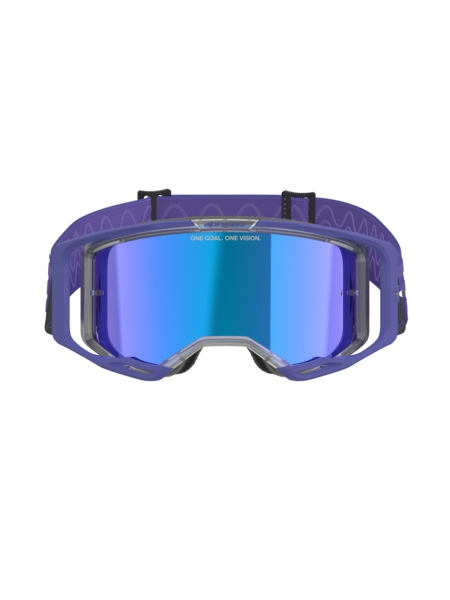 Alpinestars Vision 8 Corp MX Goggles Purple Mirror Blue