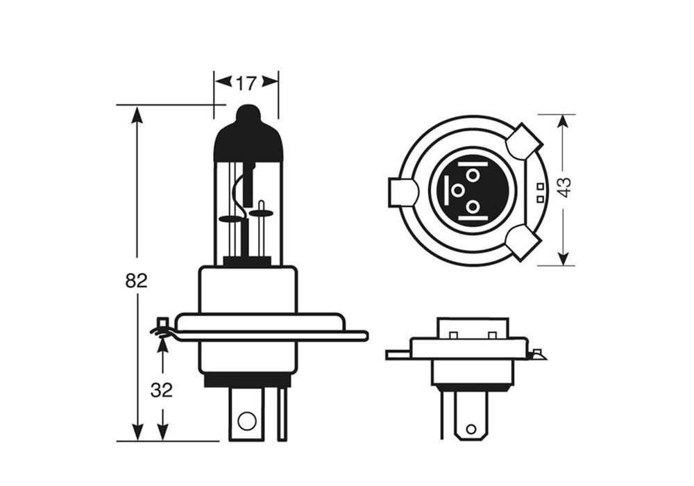 Ring Globe H4 12V 60/55W