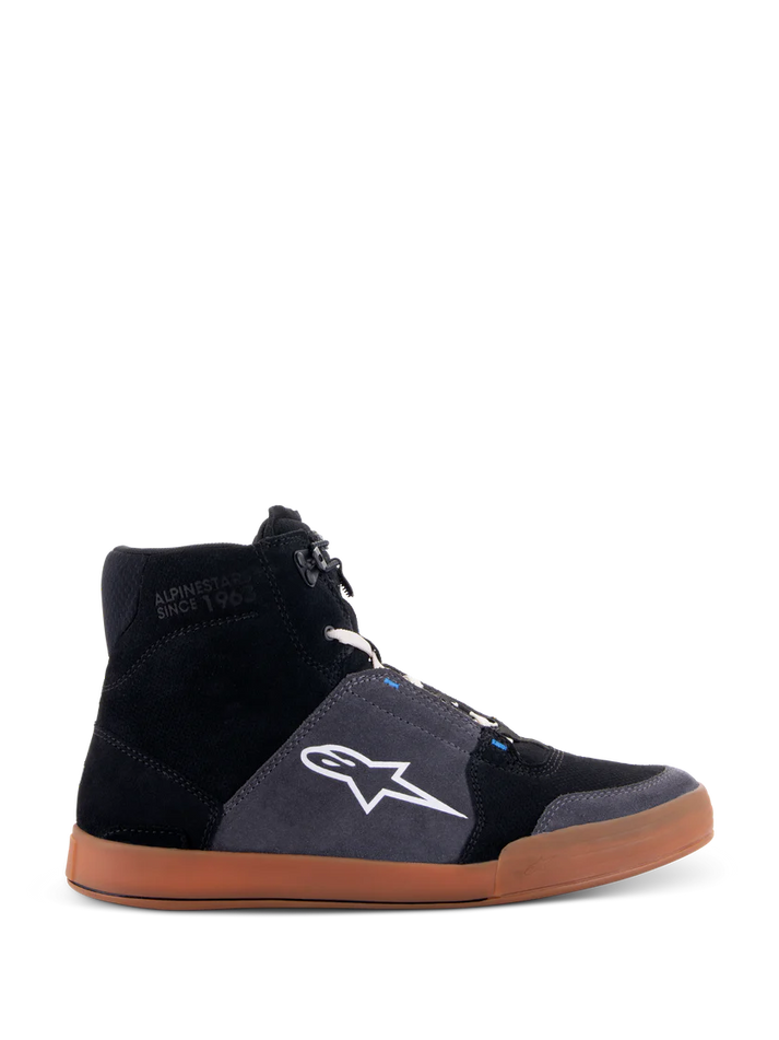 Alpinestars Chrome Shoes Black/Asphalt/Gum Blue