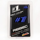 One Gripper Ribbed Seat Cover Black/White