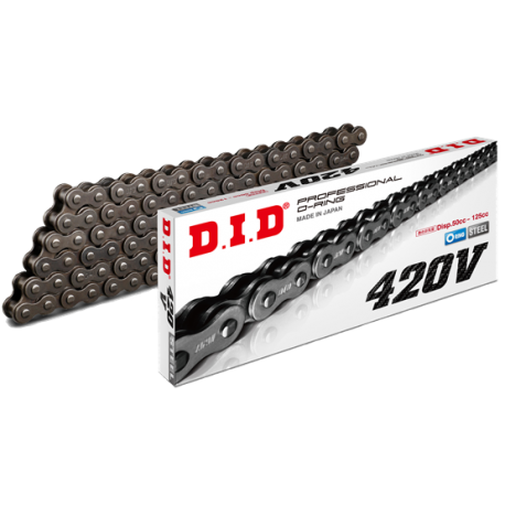 DID Chain 420 130L VO O-Ring Clip Type RB Black