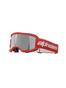 Alpinestars Goggles Vision 3 Wordmark Red Mirror Silver