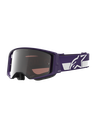 Alpinestars Goggles Supertech Hunta Purple/White Mirror Silver