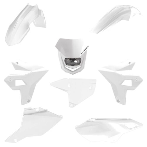 Polisport Plastic Kit Suzuki DR-Z400 '00-25 Restyling White w/ Headlight