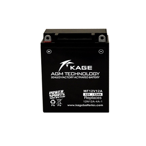 [KAG-MF12V12A] Kage Motorcycle Battery Sealed MF12V12A