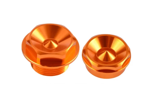 [RCT-RC-KTM-AXLE-NUT] Racecraft Front Axle Nut Orange KTM125-450 XC/XCF/SX/SXF '03-14