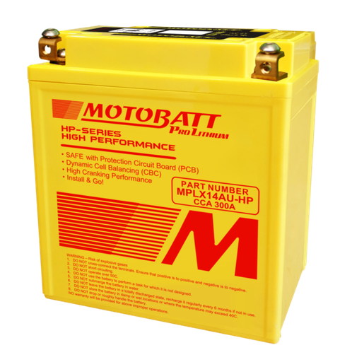 [MTB-MPLX14AU-HP] Motobatt Battery Lithium MPLX14AU-HP
