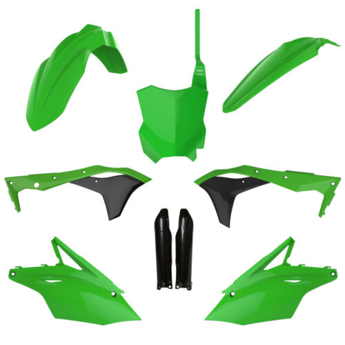 [POL-91494] Polisport Plastic Kit KX250F '17-20 OEM Green/Black