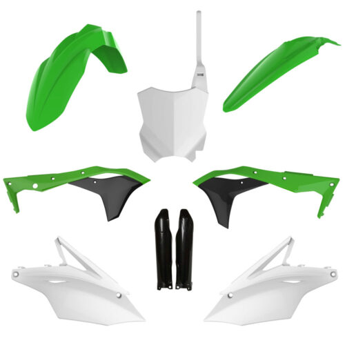 [POL-91490] Polisport Plastic Kit KX250F '17-20 OEM Green/White