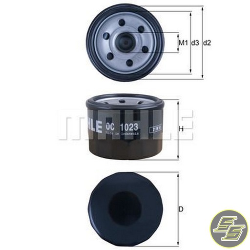 [MAH-OC1023] Mahle Oil Filter OC1023