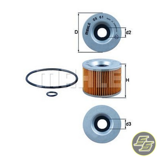 [MAH-OX61D] Mahle Oil Filter OX61D