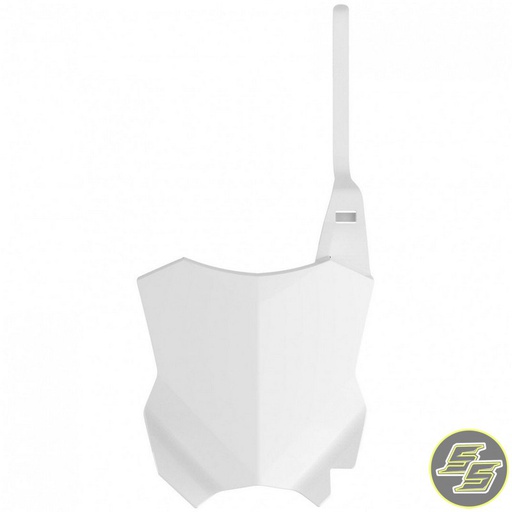[POL-8665900002] Polisport Front Number Plate Kawasaki KX250|450F '16-20 White