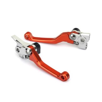 [SSI-MX-LEVERS-KTM2] SSI Pivot MX Clutch & Brake Lever Set KTM125-500 14-25 Brembo Orange